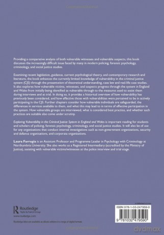 Exploring Vulnerability in the Criminal Justice System in England and Wales - Farrugia Laura [KSIĄŻKA]
