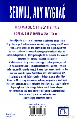 Serwuj Aby Wygrać Plan 14 Dni Bez Glutenu Dzięki Któremu Osiągniesz Mistrzowską Formę Ciała I Umysłu - Novak Djoković [KSIĄŻKA]