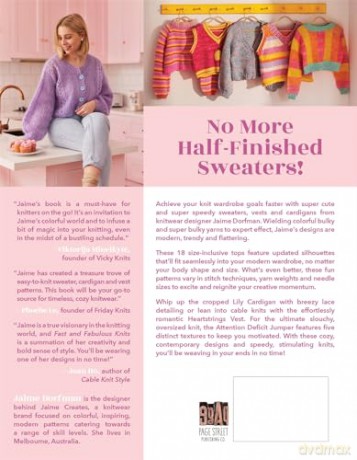Fast and Fabulous Knits: 18 Speedy Sweater and Top Patterns for Busy Knitters - Jaime Dorfman [KSIĄŻKA]