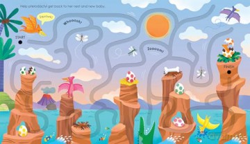 Fingertrail Dinosaur Mazes (Fingertrails) - Felicity Brooks [KSIĄŻKA]