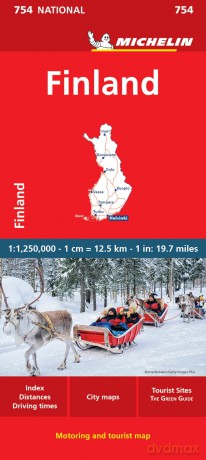 Finland - Michelin National Map 754: Map (Maps/Country Michelin)