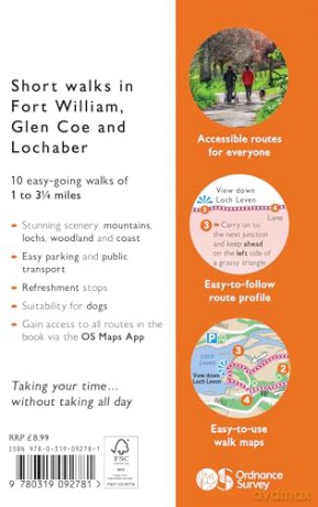 Fort William, Glen Coe and Lochaber Short Walks Made Easy | Ordnance Survey | 10 Walks For Everybody | Guidebook | Scotland | Walks | Adventure (OS Short Walks Made Easy) - Ordnance Survey