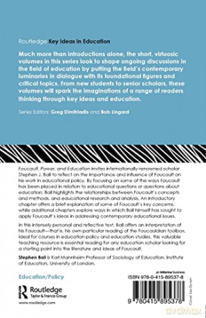 Foucault, Power, and Education (Routledge Key Ideas in Education) - Stephen J Ball [KSIĄŻKA]
