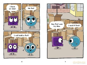 Friendbots: Blink and Block Build a Fort (I Can Read Comics Level 2) - Fang Vicky [KSIĄŻKA]