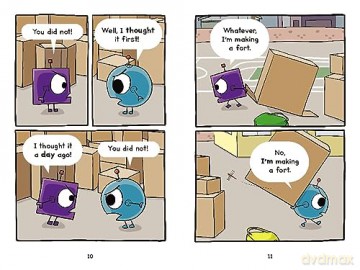 Friendbots: Blink and Block Build a Fort (I Can Read Comics Level 2) - Fang Vicky [KSIĄŻKA]