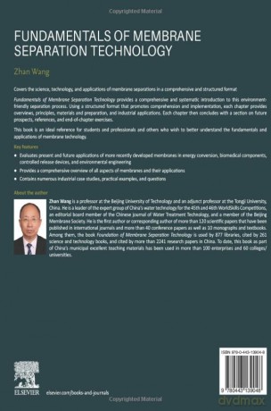 Fundamentals of Membrane Separation Technology - Zhan Wang [KSIĄŻKA]