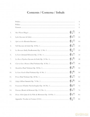Gabriel Fauré Centenary Songbook (High Voice and Piano) (EP20001) - Gabriel Faur [KSIĄŻKA]