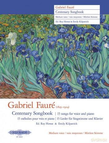 Gabriel Fauré Centenary Songbook (Medium Voice and Piano) (EP20002) - Gabriel Faur [KSIĄŻKA]
