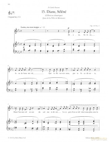Gabriel Fauré Centenary Songbook (Medium Voice and Piano) (EP20002) - Gabriel Faur [KSIĄŻKA]