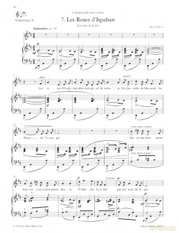 Gabriel Fauré Centenary Songbook (Medium Voice and Piano) (EP20002) - Gabriel Faur [KSIĄŻKA]