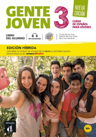 Gente joven 3 - Ed. híbrida - Libro del alumno + audio MP3. Nueva edición. A2: curso de espanol [KSIĄŻKA]