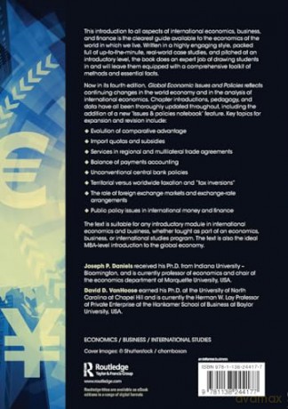 Global Economic Issues and Policies - Joseph P. Daniels [KSIĄŻKA]