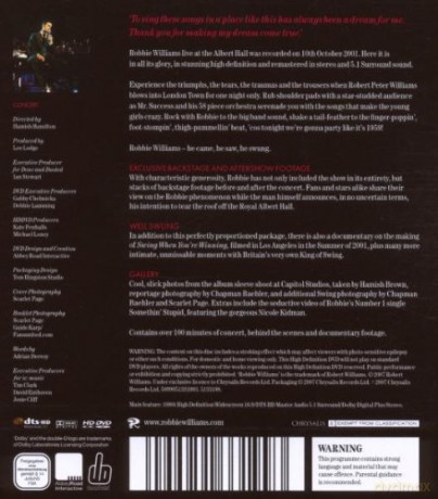 Robbie Williams: Live At The Royal Albert Hall [HD-DVD]