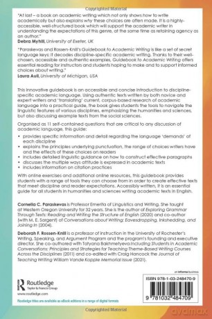 Guidebook to Academic Writing: Communicating in the Disciplines - Cornelia Paraskevas [KSIĄŻKA]