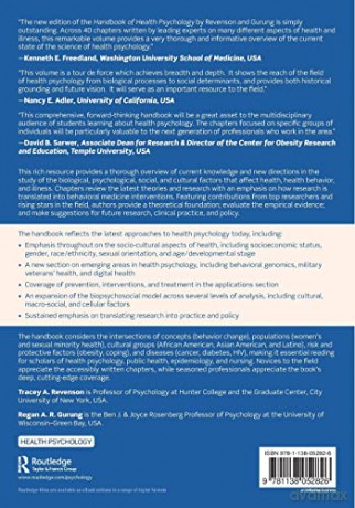 Handbook of Health Psychology - Tracey A. Revenson [KSIĄŻKA]