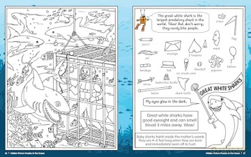Hidden Picture Puzzles in the Ocean: 50 Seek-and-Find Puzzles to Solve and Color - Liz Ball [KSIĄŻKA]