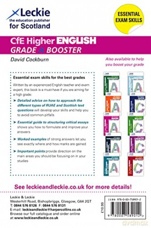 Higher English: Maximise Marks and Minimise Mistakes to Achieve Your Best Possible Mark (Grade Booster for CfE SQA Exam Revision) [KSIĄŻKA]
