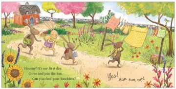 Hooray! It's Our First Day: A Lift-the-Flap Adventure (The Bunny Adventures) - Martha Mumford [KSIĄŻKA]