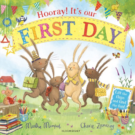 Hooray! It's Our First Day: A Lift-the-Flap Adventure (The Bunny Adventures) [KSIĄŻKA]