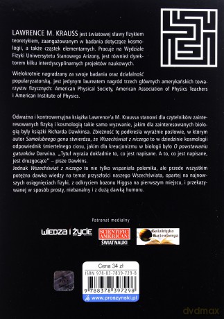 Wszechświat Z Niczego Dlaczego Istnieje Raczej Coś Niż Nic - Lawrence Krauss [KSIĄŻKA]