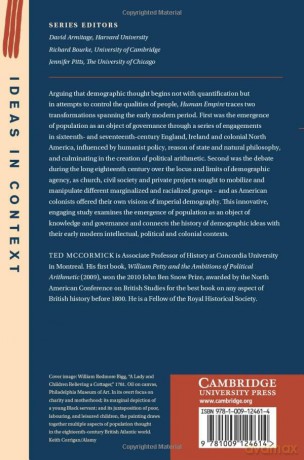 Human Empire: Mobility and Demographic Thought in the British Atlantic World, 1500-1800 (Ideas in Context) - Mccormick Ted [KSIĄŻKA]