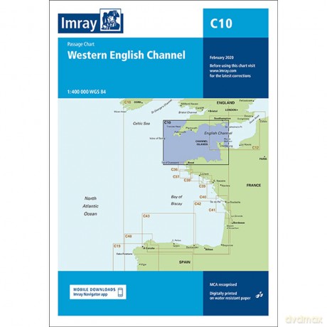 Imray Chart C10: Western English Channel Passage Chart (C Charts) - Imray [KSIĄŻKA]