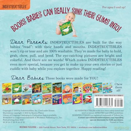 Indestructibles: Jungle Rumble!: Chew Proof E Rip Proof E Nontoxic E 100% Washable (Book for Babies, Newborn Books, Safe to Chew) - Pixton Amy [KSIĄŻKA]