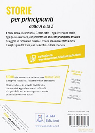 Italiano facile - STORIE: Storie per principianti - dalla A alla Z. Libro + online audio - Gustave Flaubert [KSIĄŻKA]