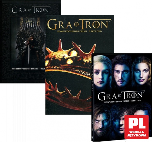 Gra o tron sezon 1 + 2 + 3 Pakiet [15DVD]