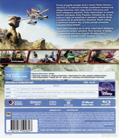 Samoloty 2 (Disney) [Blu-Ray]