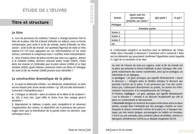 Juste la fin du monde: PROGRAMME NOUVEAU BAC 2021 1ere - Parcours "Crise personnelle, crise familiale" - Jean-Luc Lagarce [KSIĄŻKA]