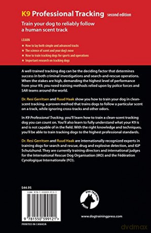 K9 Professional Tracking: A Complete Manual for Theory and Training in Clean-Scent Tracking (K9 Professional Training) - Resi Gerritsen [KSIĄŻKA]