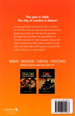 Kate and the City of Fire: A Great Fire of London Graphic Novel (Girls Survive Graphic Novels) - Amy Rubinate [KOMIKS]
