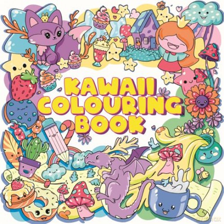 Kawaii Colouring Book - Igloo Books [KSIĄŻKA]