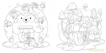 Kawaii Colouring Book - Igloo Books [KSIĄŻKA]