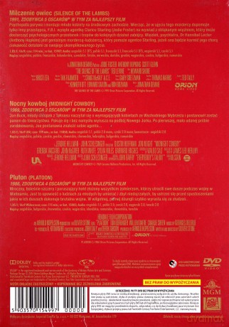 Milczenie owiec / Nocny kowboj / Pluton [BOX] [3DVD]