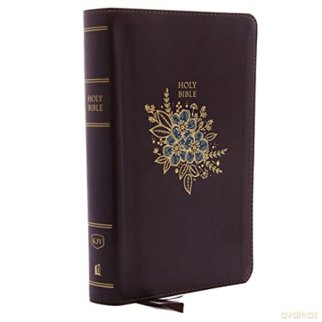 KJV Holy Bible: Personal Size Giant Print with 43,000 Cross References, Deluxe Burgundy Leathersoft, Red Letter, Comfort Print (Thumb Indexed): King James Version: Holy Bible, King James Version [KSIĄŻKA]