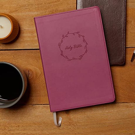 KJV Holy Bible: Value Large Print Thinline, Pink Leathersoft, Red Letter, Comfort Print [KSIĄŻKA]