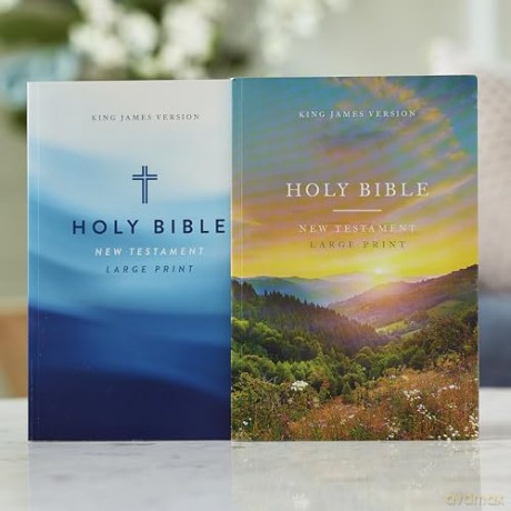 KJV Large Print Outreach New Testament Bible, Cross Softcover, Comfort Print: King James Version Outreach New Testament, Comfort Print [KSIĄŻKA]