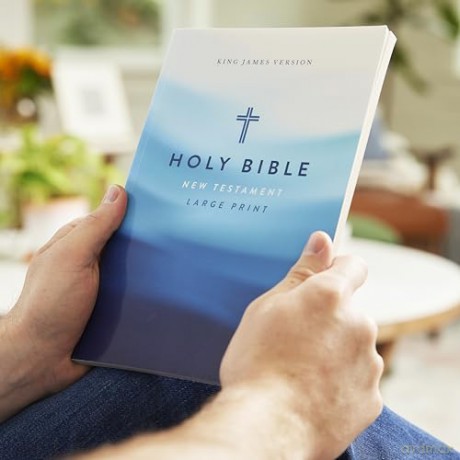 KJV Large Print Outreach New Testament Bible, Cross Softcover, Comfort Print: King James Version Outreach New Testament, Comfort Print [KSIĄŻKA]