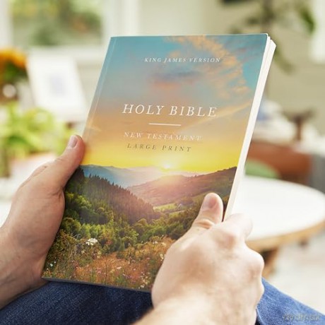 KJV Large Print Outreach New Testament Bible, Scenic Softcover, Comfort Print: King James Version Outreach New Testament, Comfort Print [KSIĄŻKA]