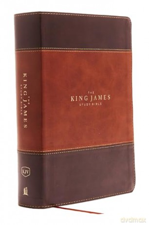 KJV, The King James Study Bible, Leathersoft, Brown, Red Letter, Full-Color Edition: Holy Bible, King James Version [KSIĄŻKA]