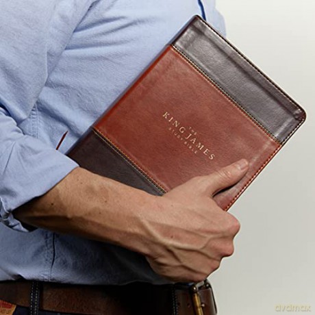 KJV, The King James Study Bible, Leathersoft, Brown, Red Letter, Full-Color Edition: Holy Bible, King James Version [KSIĄŻKA]