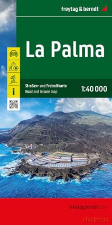 La Palma Road and Leisure Map 1:40,000: Innenstadtpläne, Wanderwege