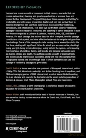 Leadership Passages: The Personal and Professional Transitions That Make or Break a Leader (Jossey-Bass Leadership Series) - D L Et Al Dotlich [KSIĄŻKA]
