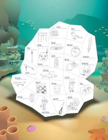 Learn by Sticker: More Phonics: Use Phonics to Create 10 Sea Animals!: 3 [KSIĄŻKA]