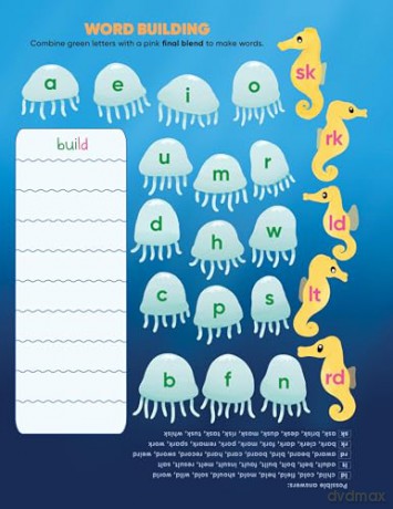 Learn by Sticker: More Phonics: Use Phonics to Create 10 Sea Animals!: 3 [KSIĄŻKA]