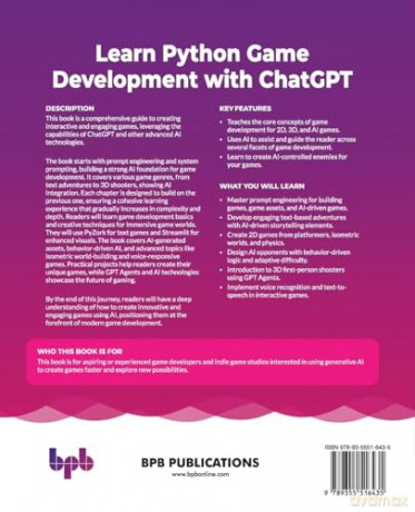 Learn Python Game Development with ChatGPT: Techniques for creating engaging games with generative AI (English Edition) - Micheal Lanham [KSIĄŻKA]