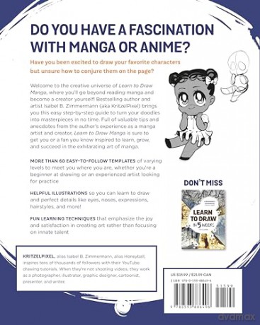 Learn to Draw Manga: A Fun and Easy How-To Draw Guide for All Ages - Kritzelpixel [KSIĄŻKA]