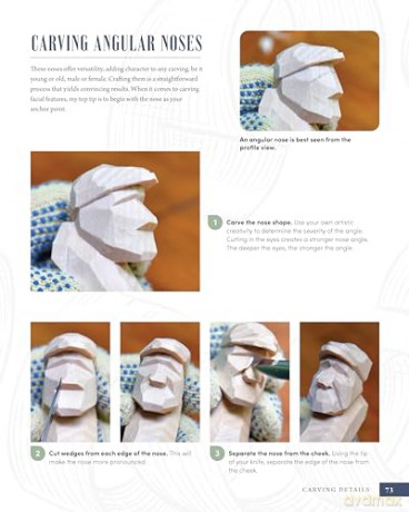 Learn to Whittle Fascinating People in Wood: Make Hundreds of Different Expressions with One Knife - Charles Banks [KSIĄŻKA]